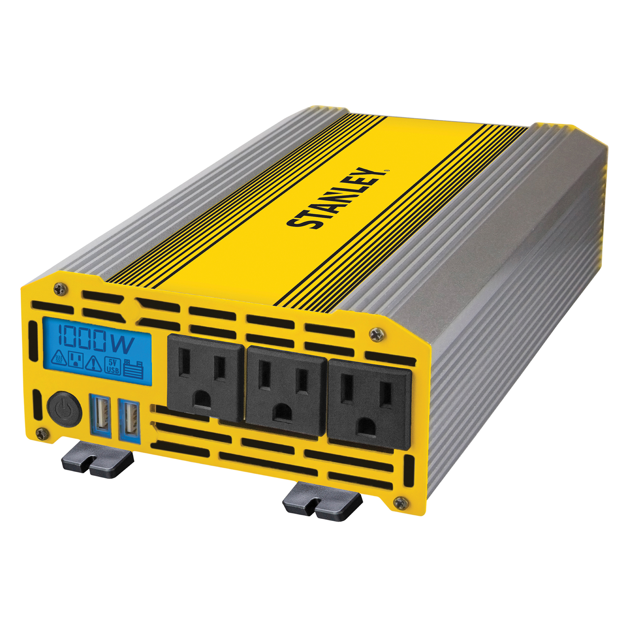 Stanley, Power Inverter, USB Ports (qty.) 2 AC Outlets (qty.) 3 Watts 1000 Model# PI1000S